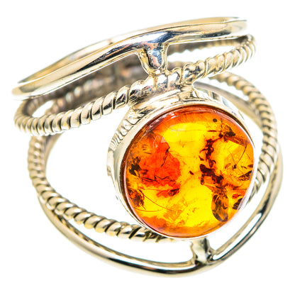 Baltic Amber Rings handcrafted by Ana Silver Co - RING97198