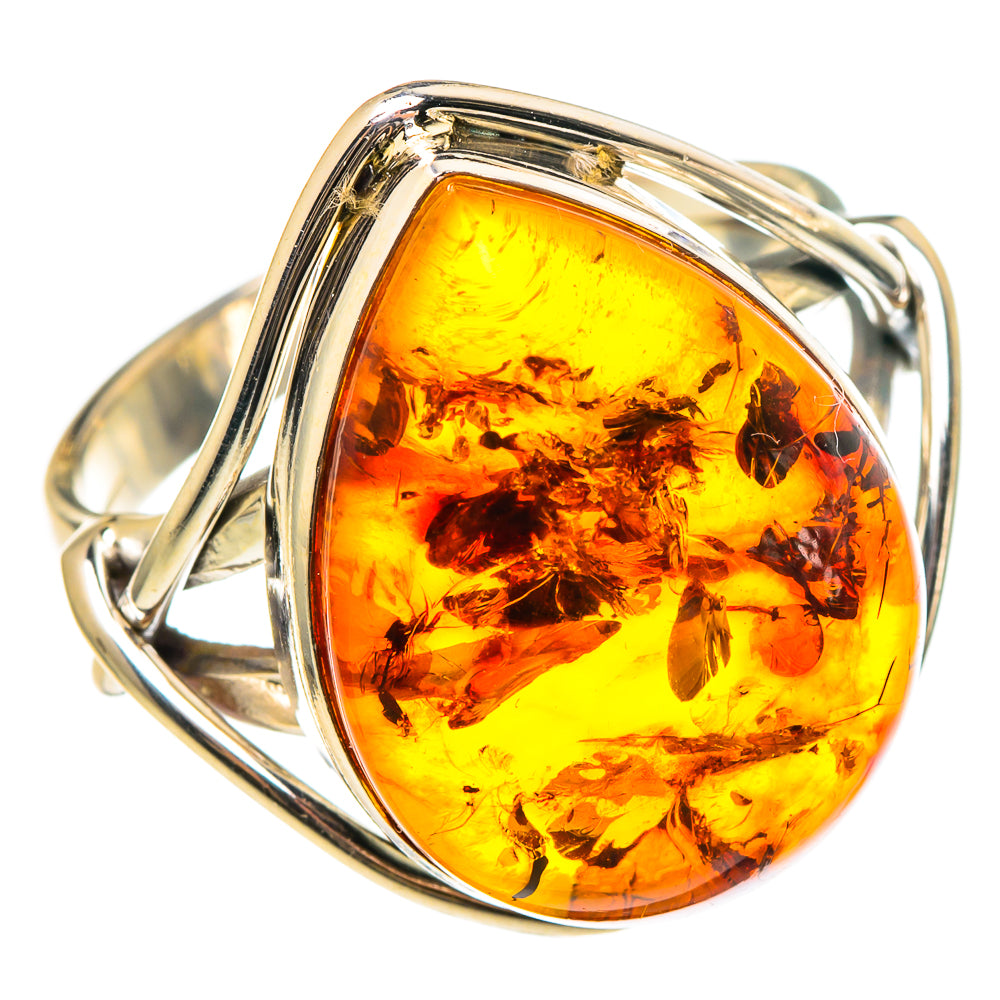 Baltic Amber Rings handcrafted by Ana Silver Co - RING97199