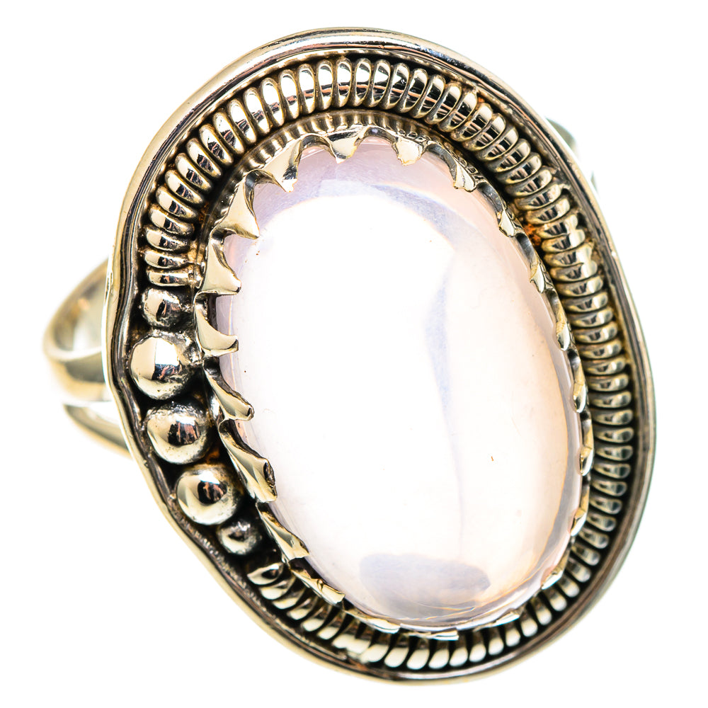 Rose Quartz Rings handcrafted by Ana Silver Co - RING97201