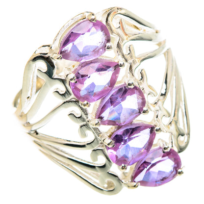 Color Change Alexandrite (lab.) Rings handcrafted by Ana Silver Co - RING97206