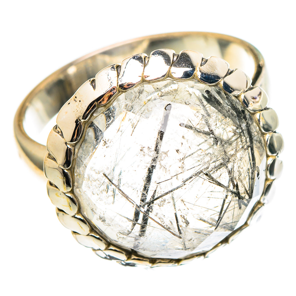 Tourmalinated Quartz Rings handcrafted by Ana Silver Co - RING97208