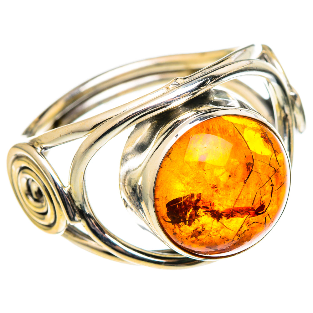 Baltic Amber Rings handcrafted by Ana Silver Co - RING97230