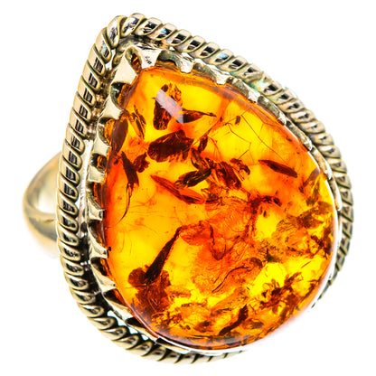 Baltic Amber Rings handcrafted by Ana Silver Co - RING97231