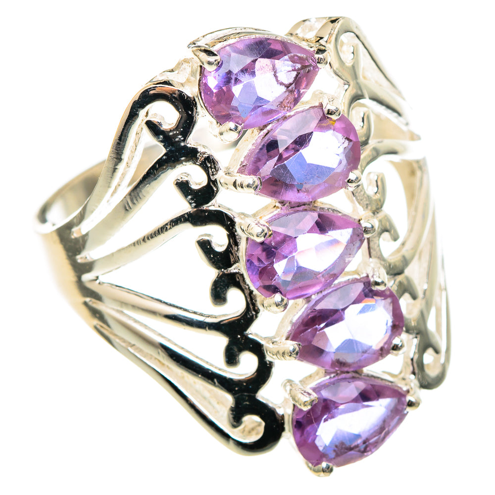 Color Change Alexandrite (lab.) Rings handcrafted by Ana Silver Co - RING97236