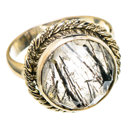 Tourmalinated Quartz Rings handcrafted by Ana Silver Co - RING97240