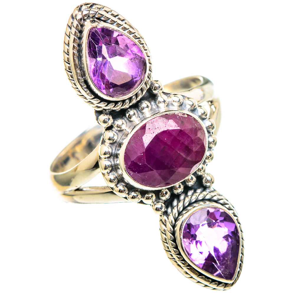 Ruby Rings handcrafted by Ana Silver Co - RING97245