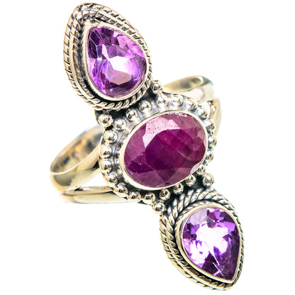 Ruby Rings handcrafted by Ana Silver Co - RING97245