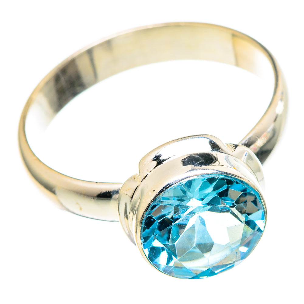 Blue Topaz Rings handcrafted by Ana Silver Co - RING97283
