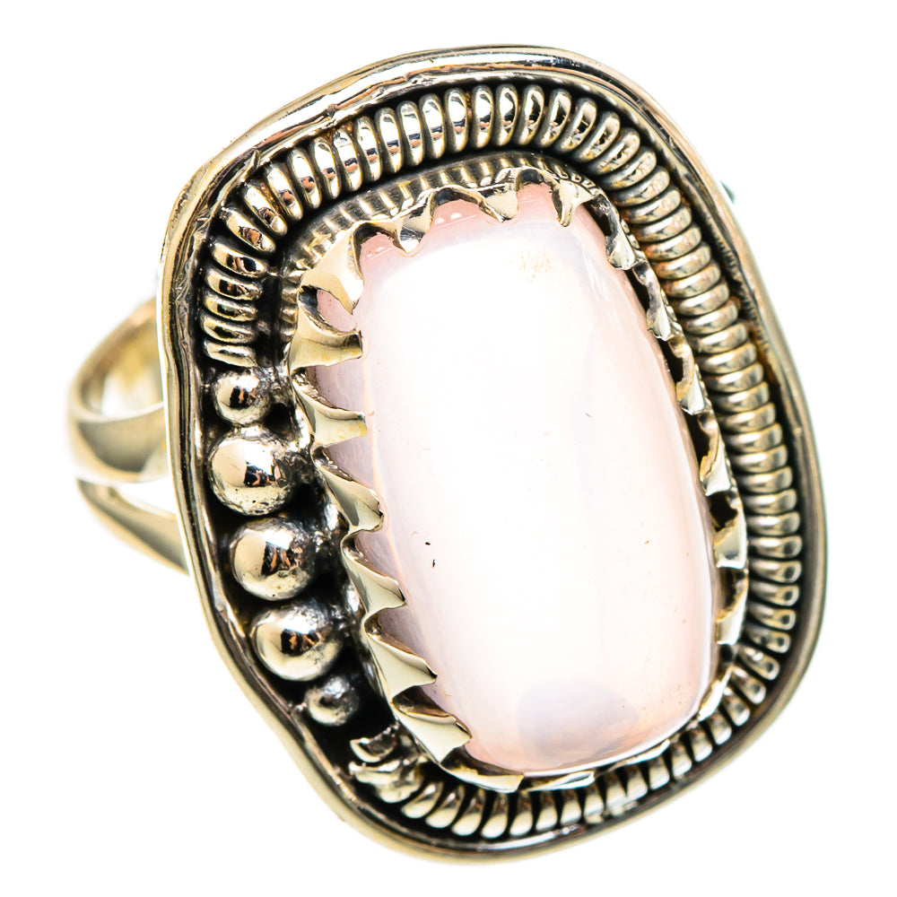 Rose Quartz Rings handcrafted by Ana Silver Co - RING97292