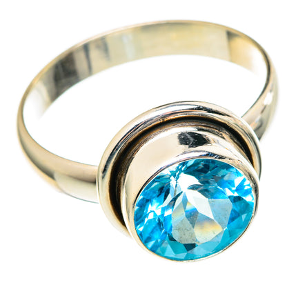 Blue Topaz Rings handcrafted by Ana Silver Co - RING97310