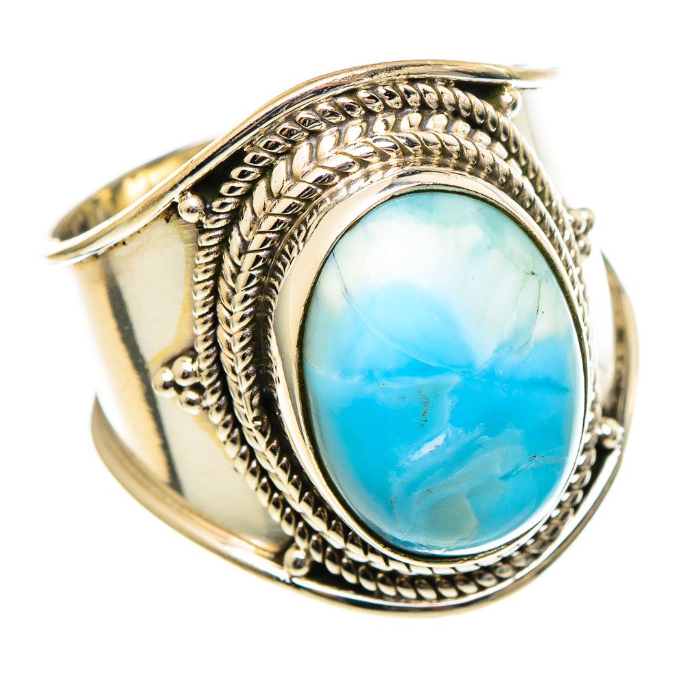 Larimar Rings handcrafted by Ana Silver Co - RING97342