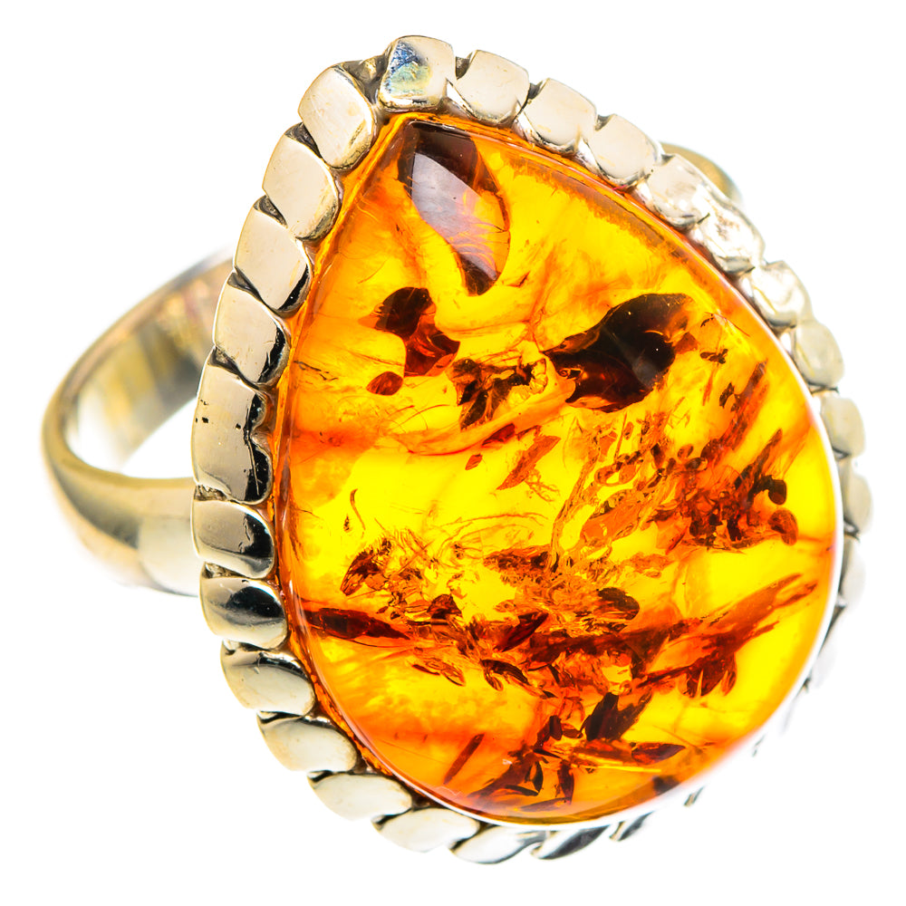 Baltic Amber Rings handcrafted by Ana Silver Co - RING97268