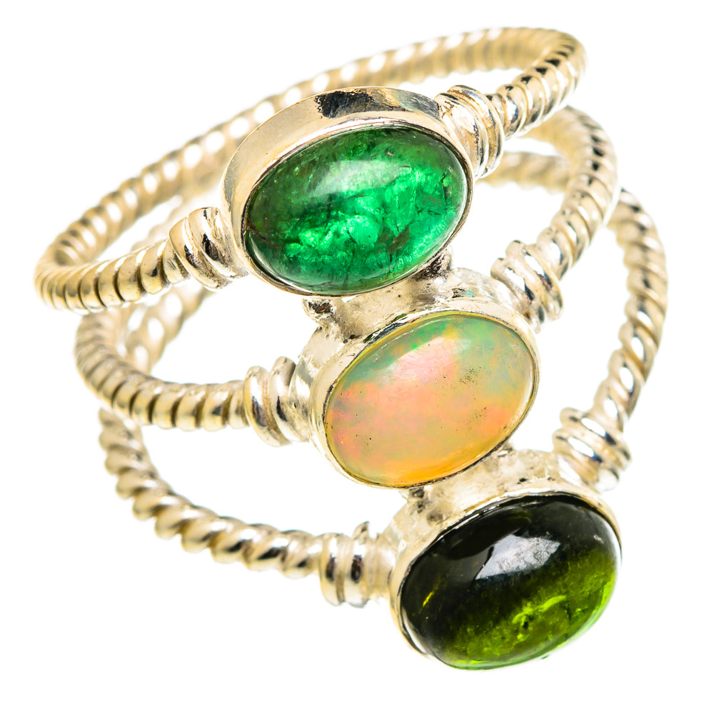 Ethiopian Opal Rings handcrafted by Ana Silver Co - RING97284