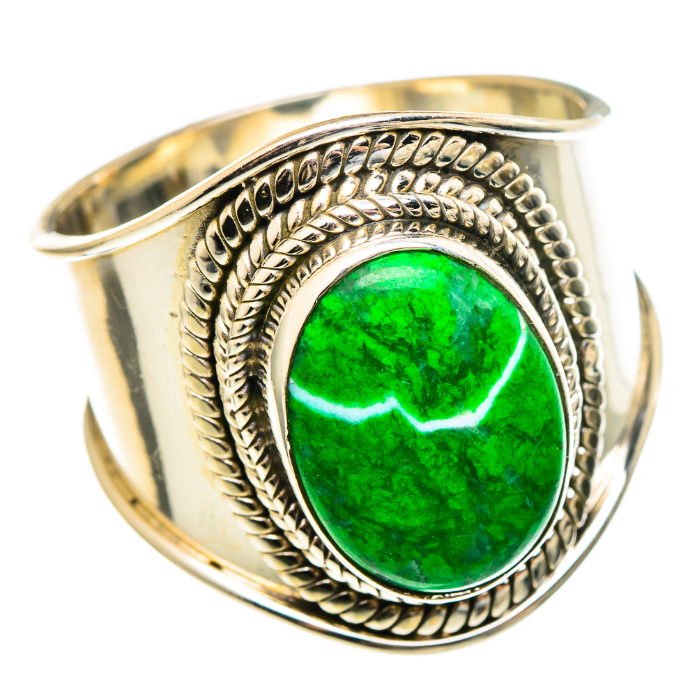 Gaspeite Rings handcrafted by Ana Silver Co - RING97291
