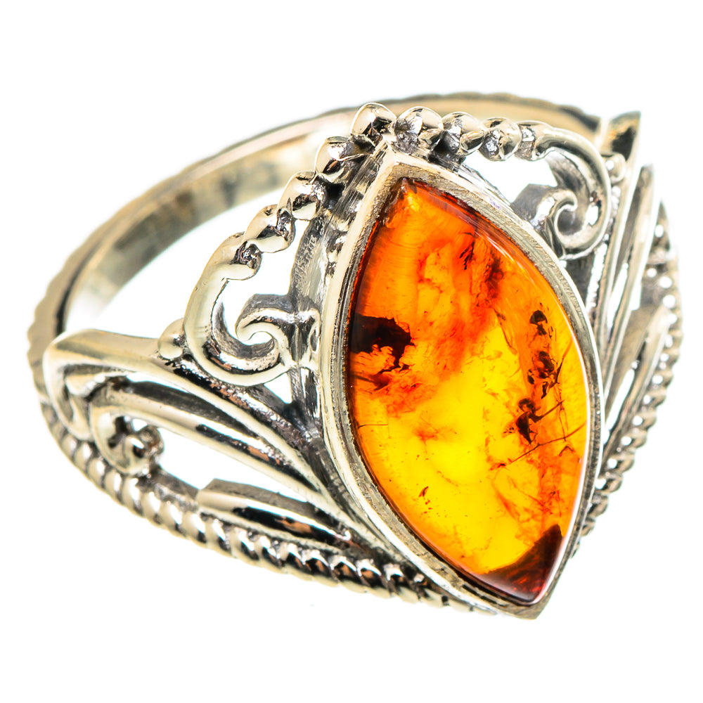 Baltic Amber Rings handcrafted by Ana Silver Co - RING97296