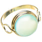 Aqua Chalcedony Rings handcrafted by Ana Silver Co - RING97312