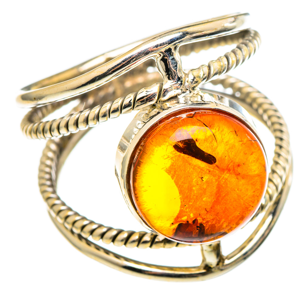 Baltic Amber Rings handcrafted by Ana Silver Co - RING97322