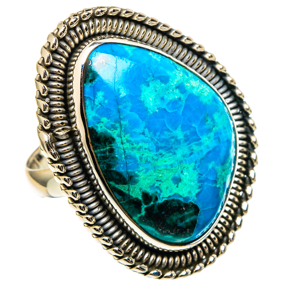 Chrysocolla Rings handcrafted by Ana Silver Co - RING97328