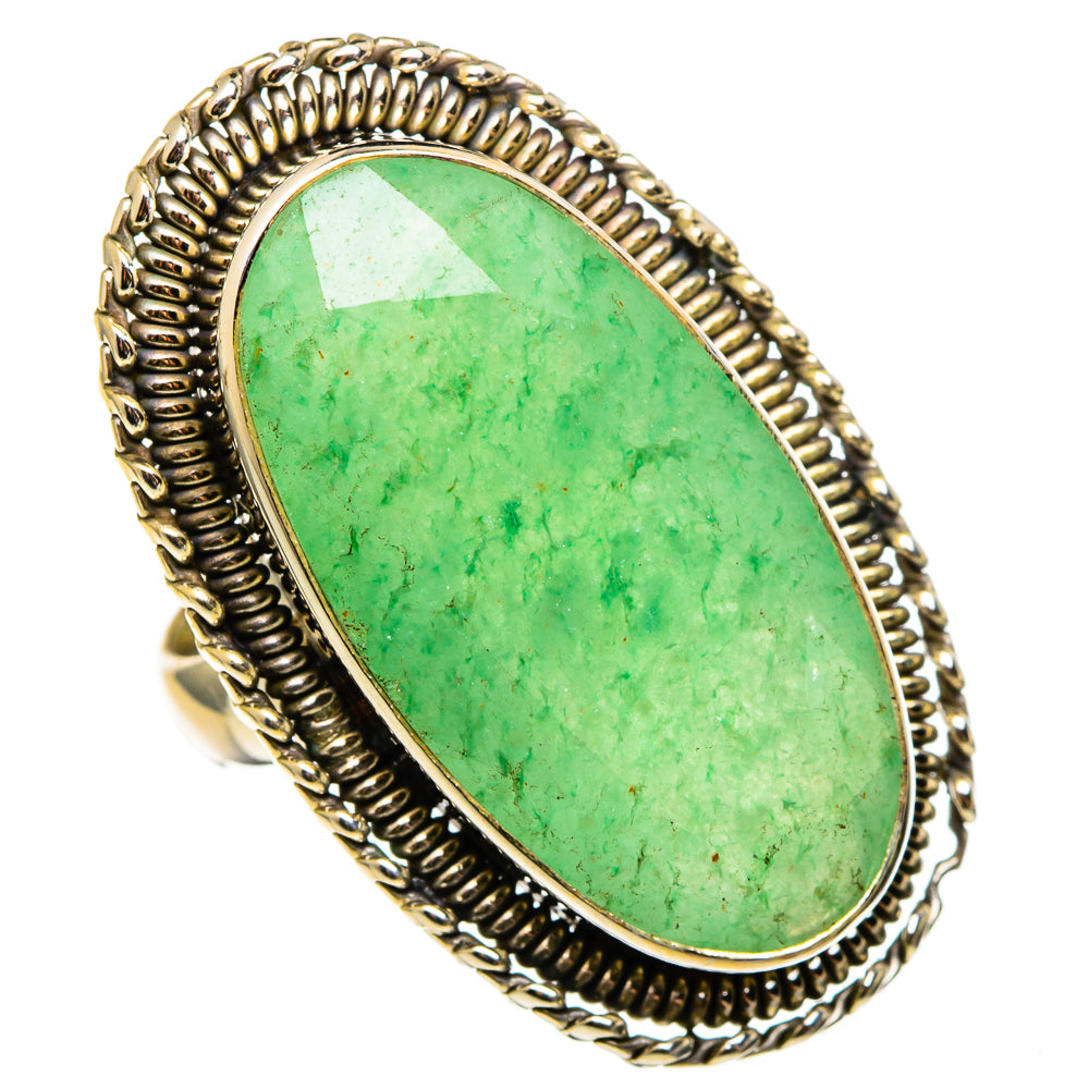 Green Aventurine Rings handcrafted by Ana Silver Co - RING97334