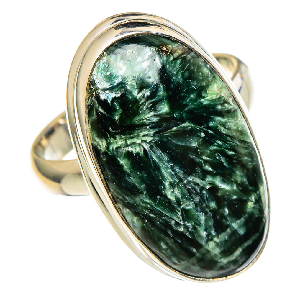 Seraphinite Rings handcrafted by Ana Silver Co - RING97340