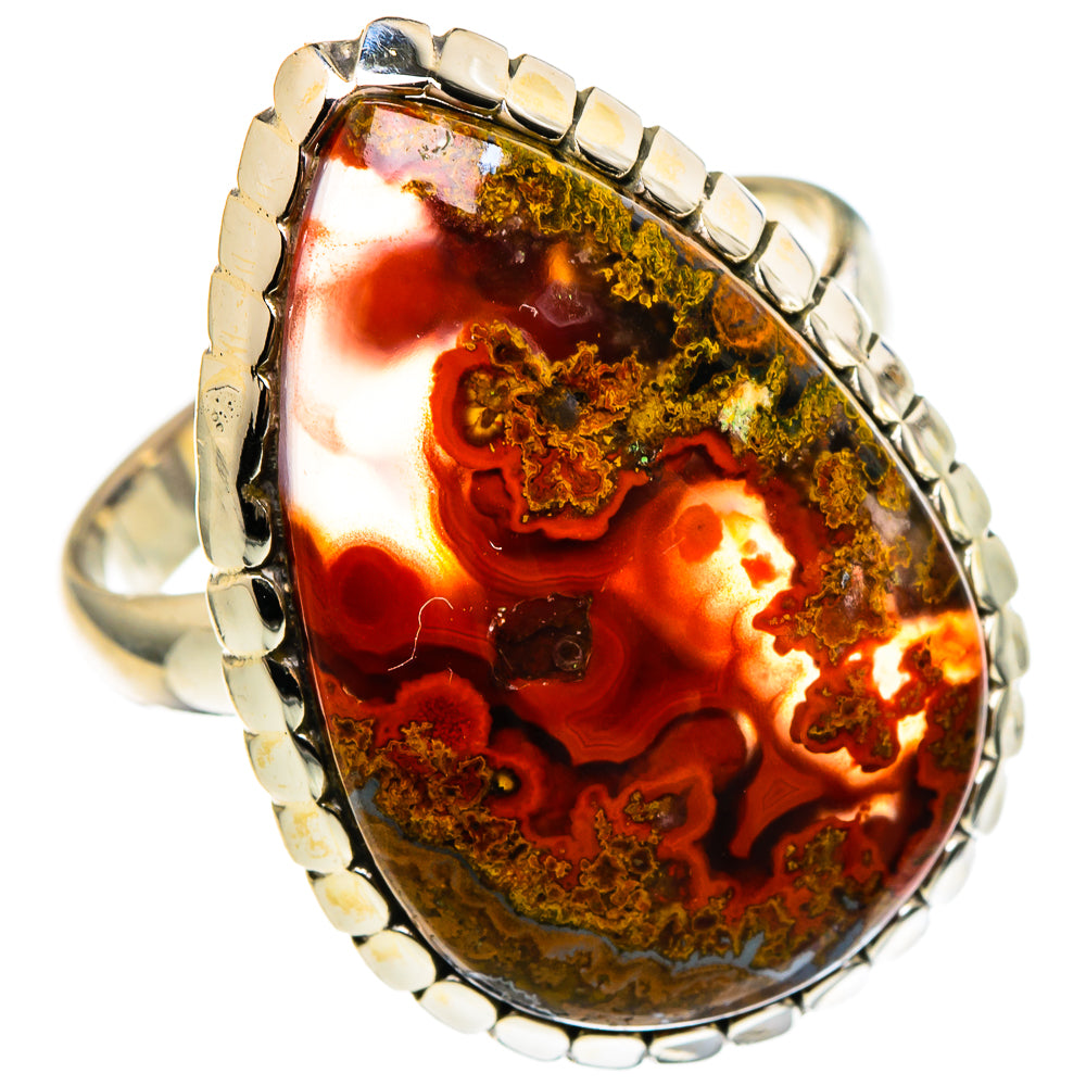 Moroccan Agate Rings handcrafted by Ana Silver Co - RING97345