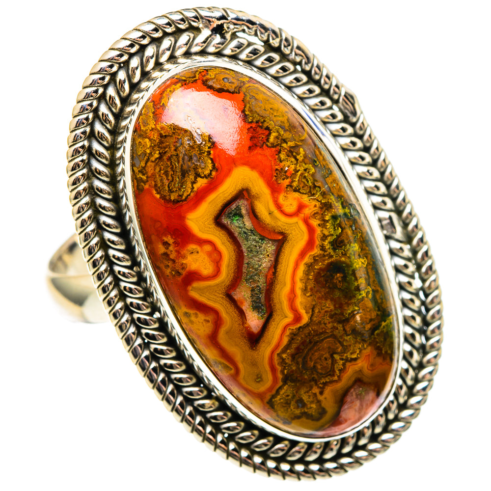 Moroccan Agate Rings handcrafted by Ana Silver Co - RING97347