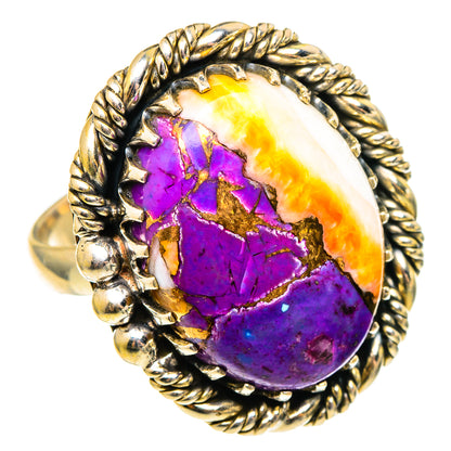 Spiny Oyster Turquoise Rings handcrafted by Ana Silver Co - RING97363