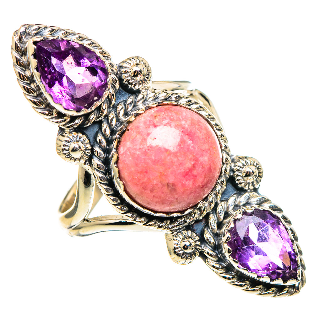 Rhodochrosite Rings handcrafted by Ana Silver Co - RING97368