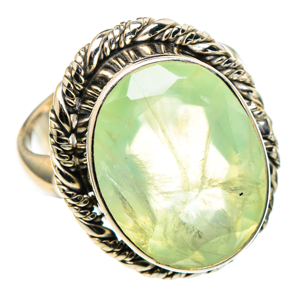 Prehnite Rings handcrafted by Ana Silver Co - RING97377