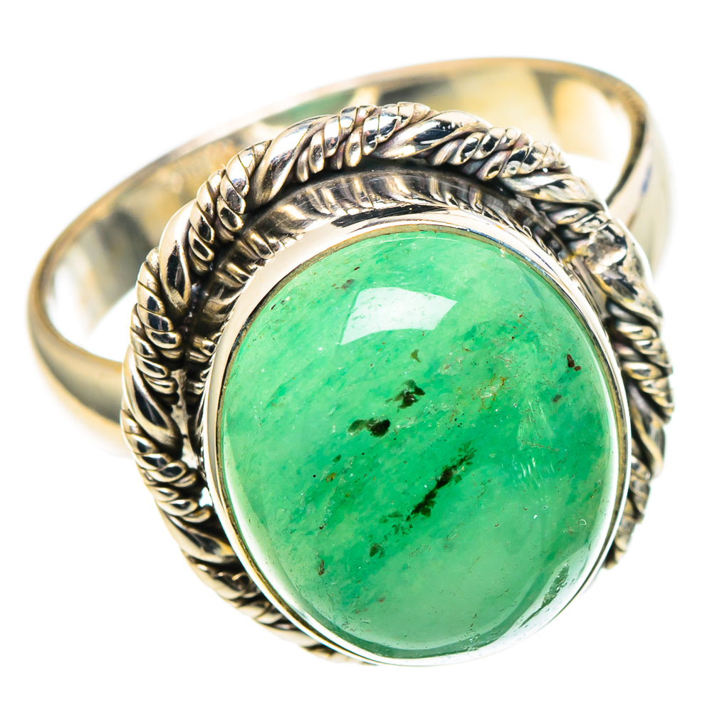 Green Aventurine Rings handcrafted by Ana Silver Co - RING97411