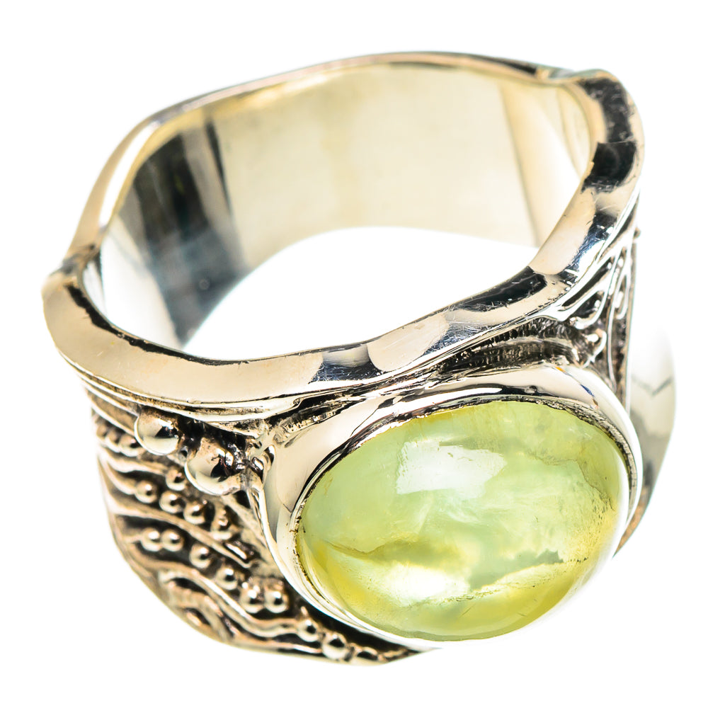 Prehnite Rings handcrafted by Ana Silver Co - RING97412 - Photo 2