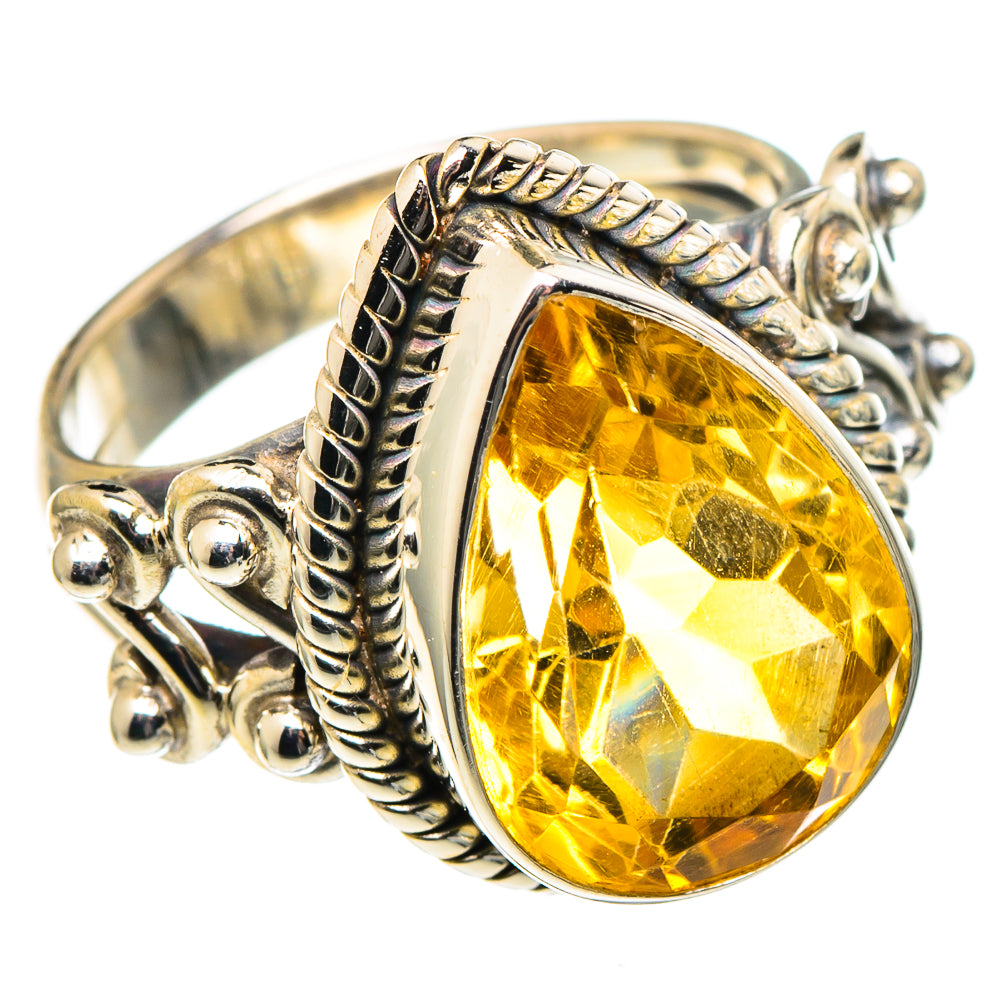 Citrine Rings handcrafted by Ana Silver Co - RING97416