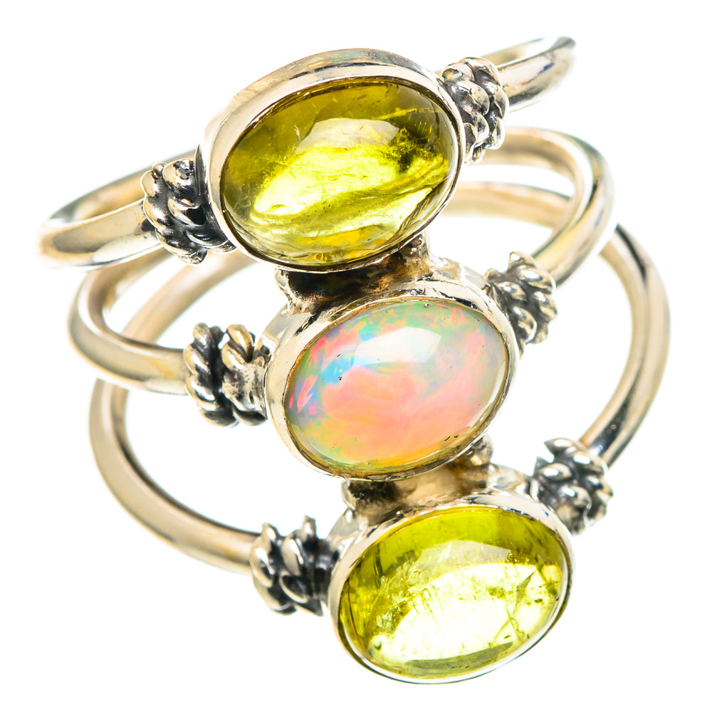 Ethiopian Opal Rings handcrafted by Ana Silver Co - RING97435