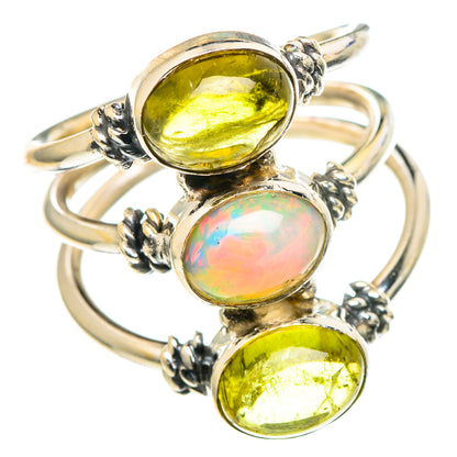 Ethiopian Opal Rings handcrafted by Ana Silver Co - RING97435