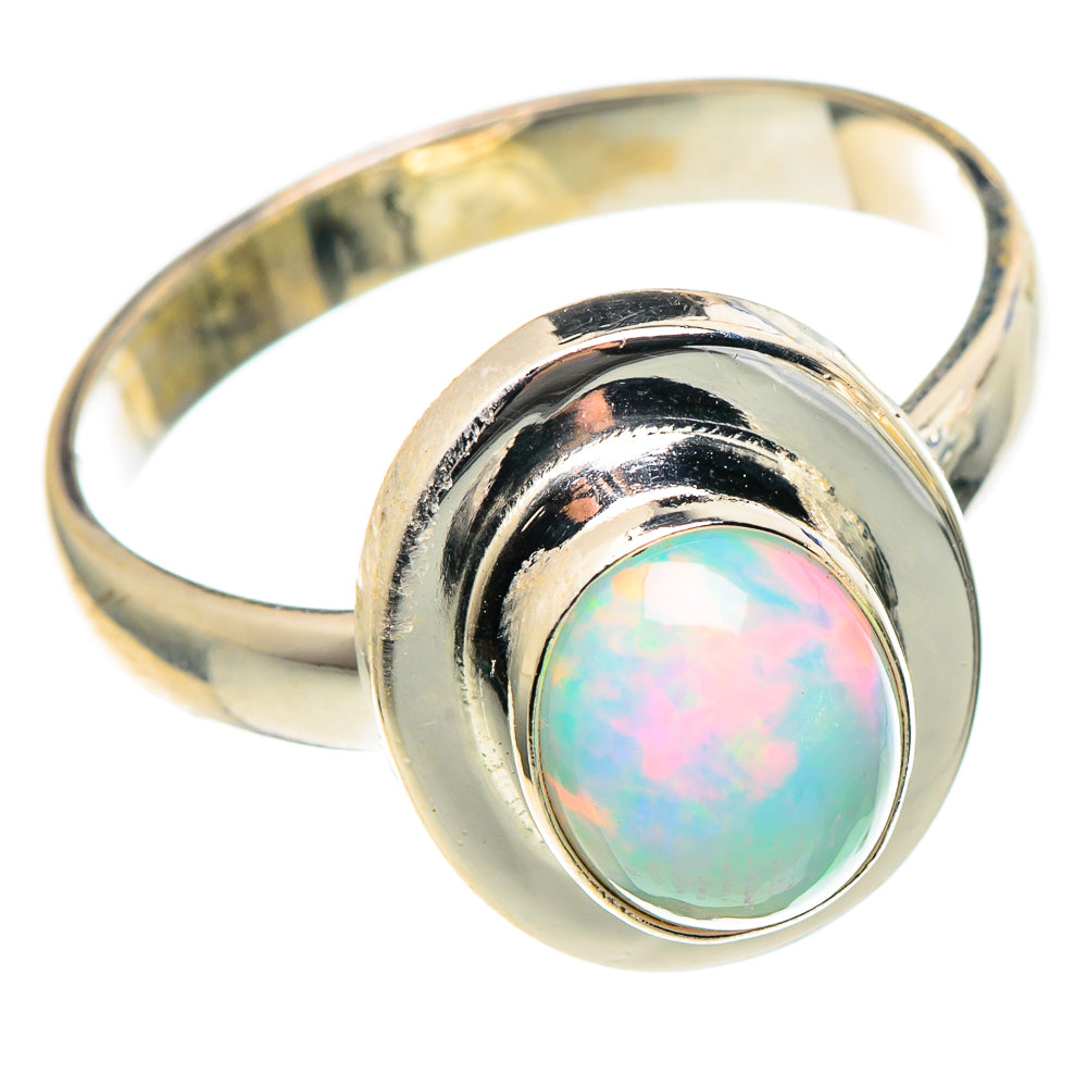 Ethiopian Opal Rings handcrafted by Ana Silver Co - RING97436 - Photo 2