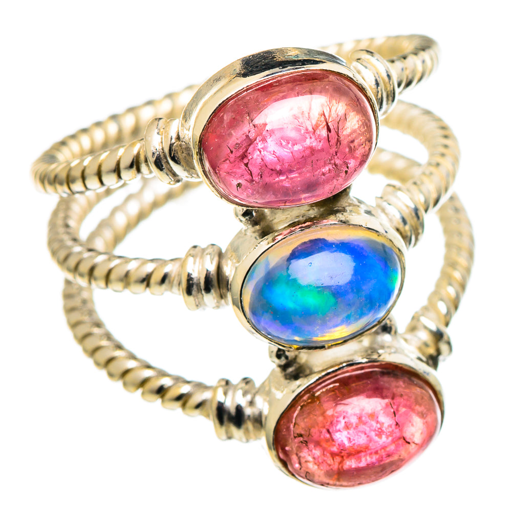 Ethiopian Opal Rings handcrafted by Ana Silver Co - RING97437