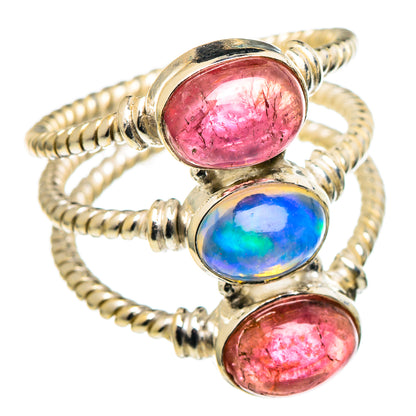 Ethiopian Opal Rings handcrafted by Ana Silver Co - RING97437