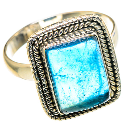 Blue Fluorite Rings handcrafted by Ana Silver Co - RING97441
