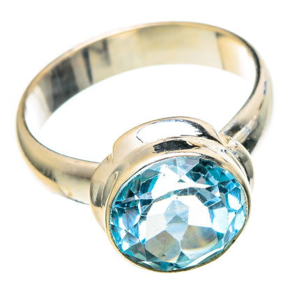 Blue Topaz Rings handcrafted by Ana Silver Co - RING97444 - Photo 2