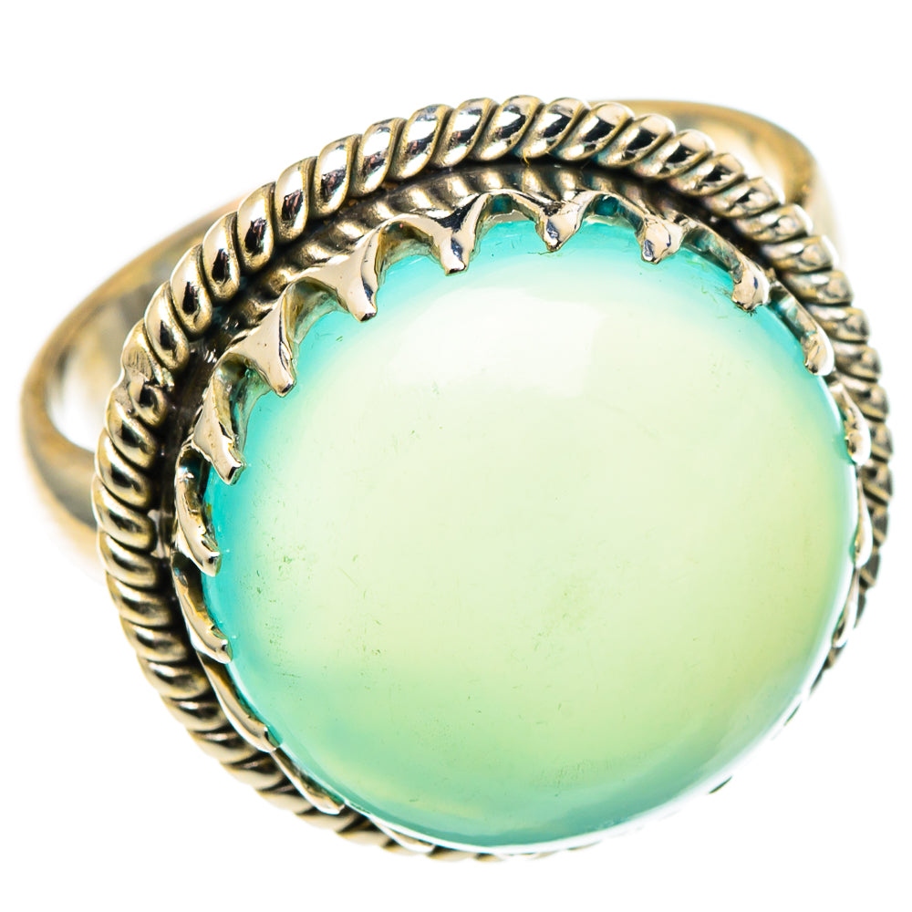 Aqua Chalcedony Rings handcrafted by Ana Silver Co - RING97445