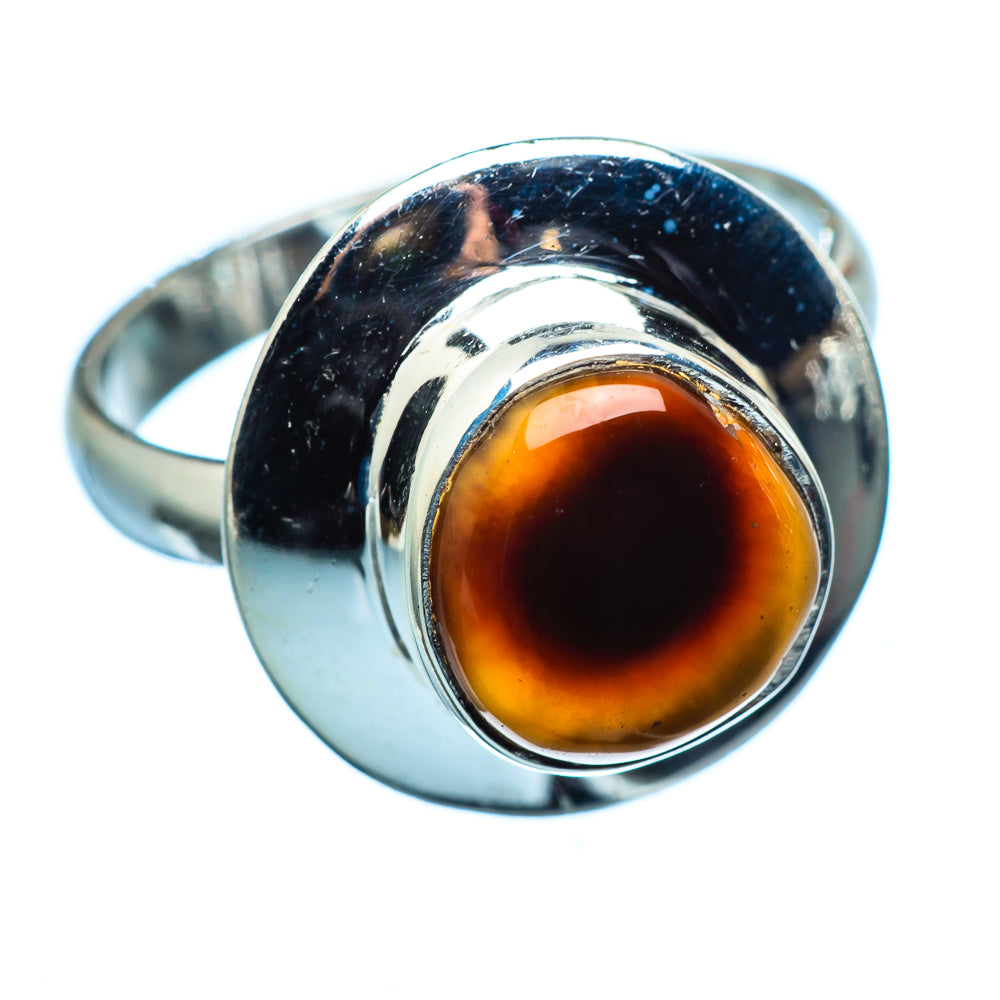 Mexican Fire Agate Rings handcrafted by Ana Silver Co - RING974481