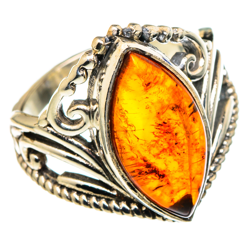 Baltic Amber Rings handcrafted by Ana Silver Co - RING97453