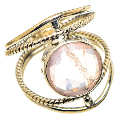 Rose Quartz Rings handcrafted by Ana Silver Co - RING97455