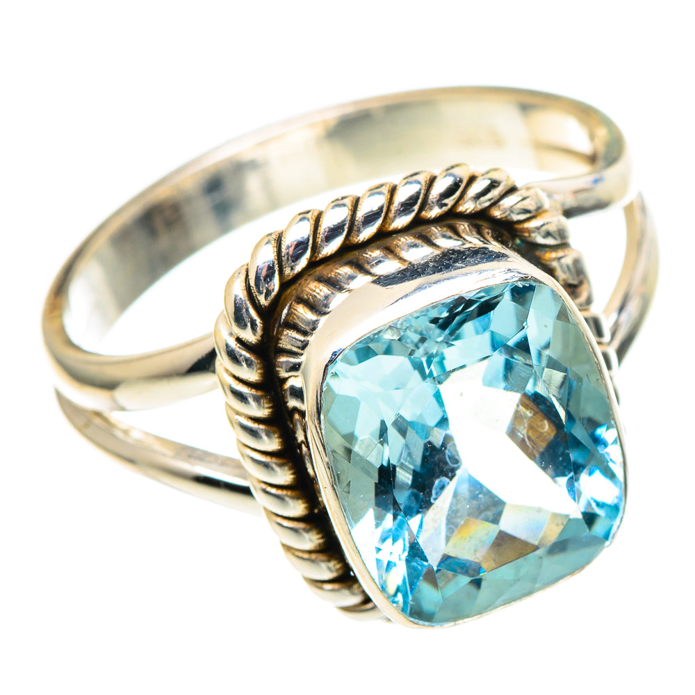 Blue Topaz Rings handcrafted by Ana Silver Co - RING97472