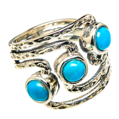 Sleeping Beauty Turquoise Rings handcrafted by Ana Silver Co - RING97477