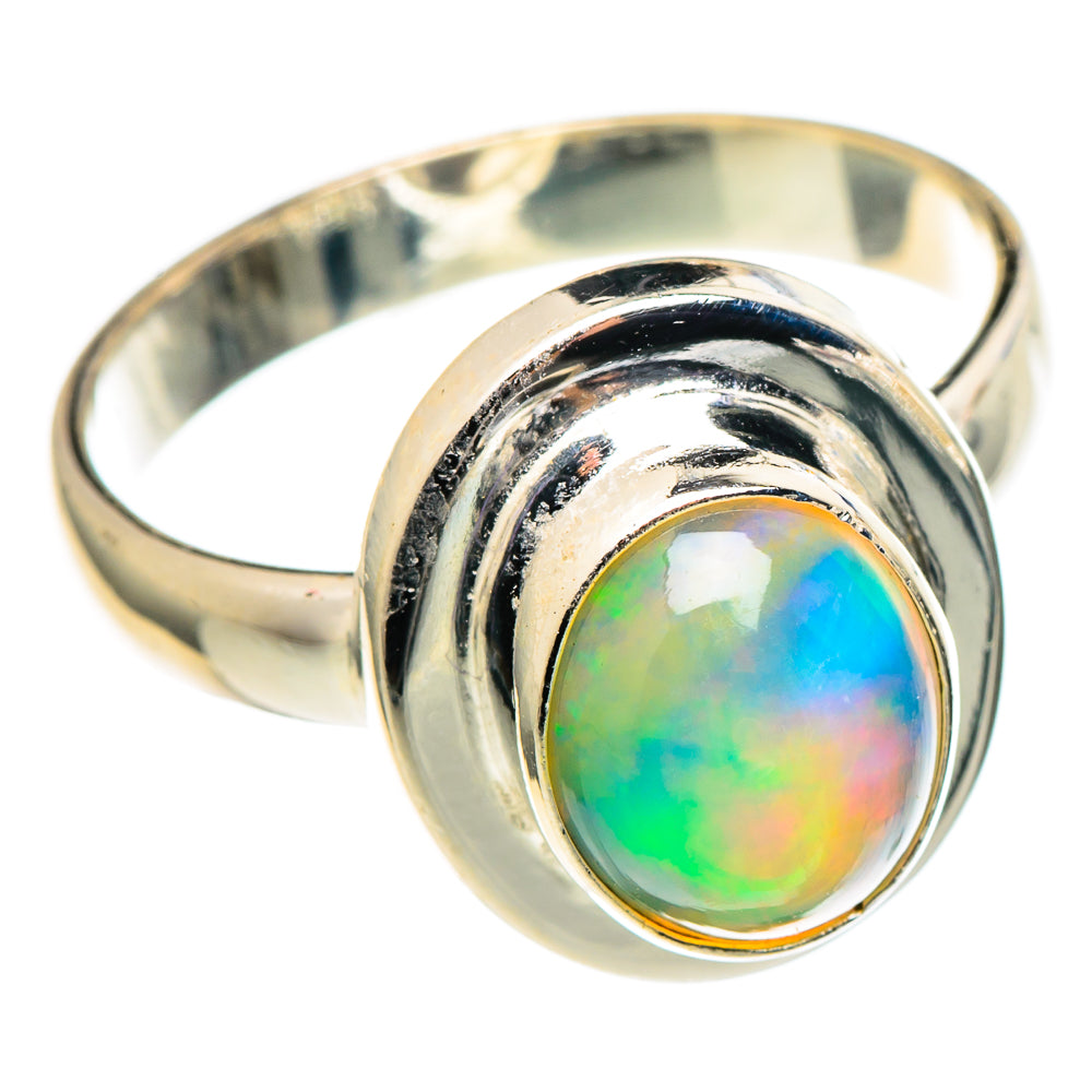 Ethiopian Opal Rings handcrafted by Ana Silver Co - RING97499