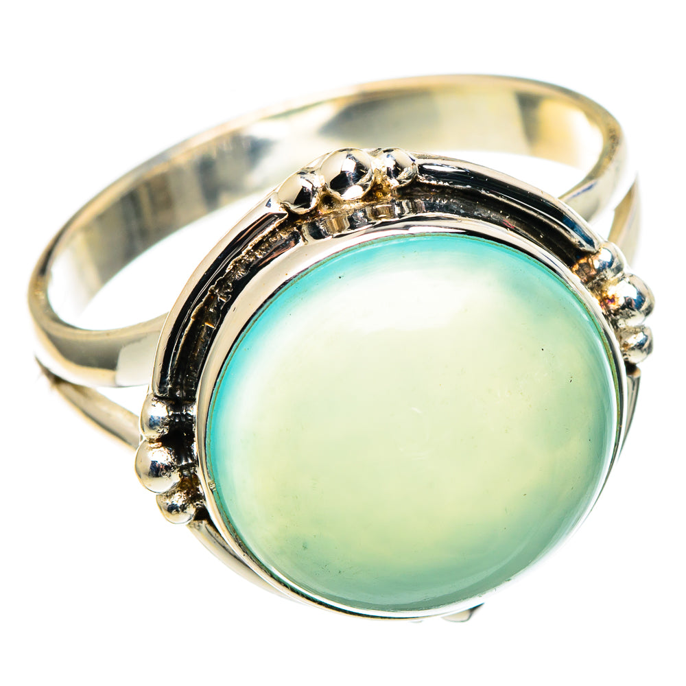 Aqua Chalcedony Rings handcrafted by Ana Silver Co - RING97507