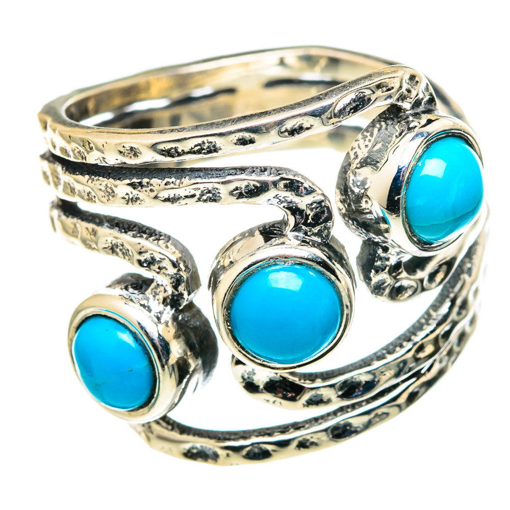 Sleeping Beauty Turquoise Rings handcrafted by Ana Silver Co - RING97509