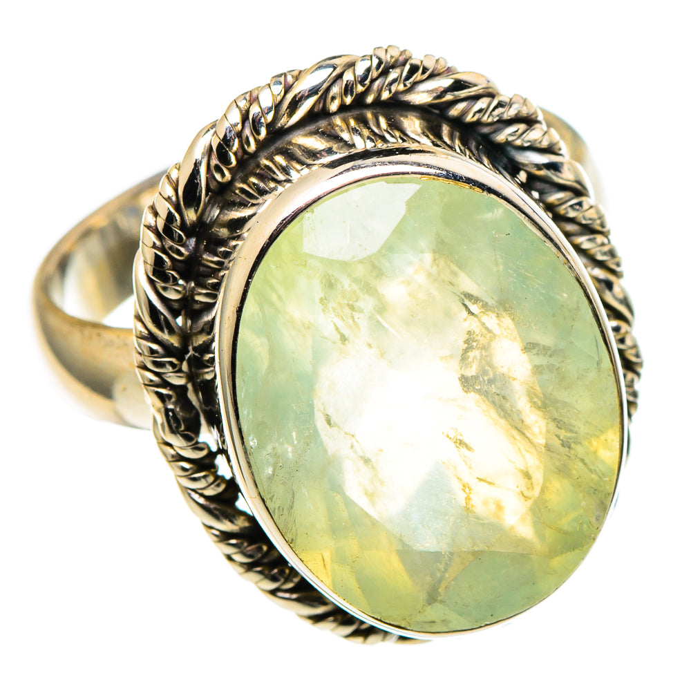 Prehnite Rings handcrafted by Ana Silver Co - RING97510