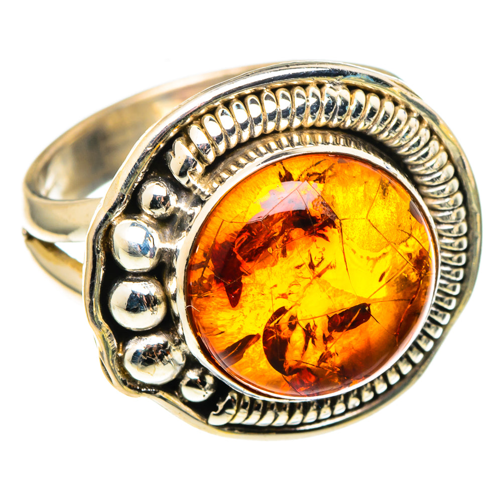 Baltic Amber Rings handcrafted by Ana Silver Co - RING97514